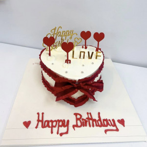 នំខេក ​រូបបេះដូងLove
