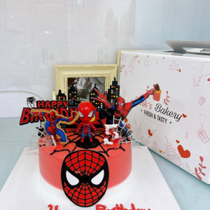 នំខេក ​រូបរបាំងមុខSpider Men
